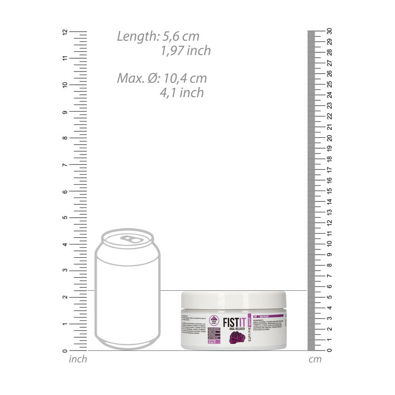 PHARMQUESTS Fist-It Anal Relaxer Water Based Relaxing Lubricant - 300 ml Tub